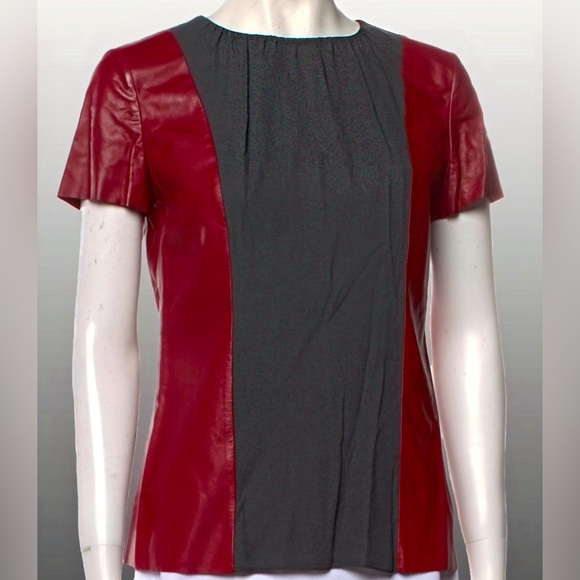 TOD’s | leather and silk blouse | new condition - Picture 1 of 4